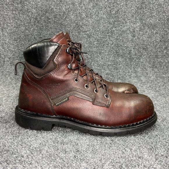 Red Wing DynaForce Boots Men's Size 11.5 Brown Leather Steel Toe Waterproof Work - Picture 1 of 15